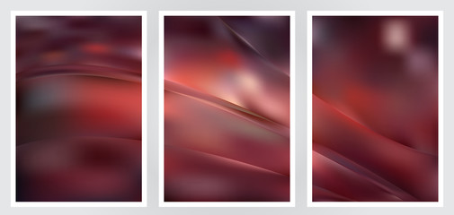 Fototapeta premium Set of abstract creative vector background design