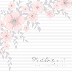 Floral clipart frame template