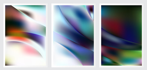 Fototapeta premium Set of abstract creative vector background design