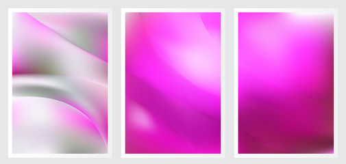 Set of abstract creative vector background design
