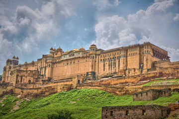 Fototapeta na wymiar Amber palace Jaipur Rajasthan India