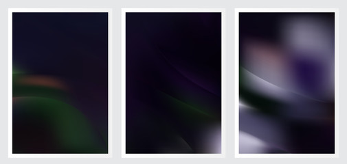 Fototapeta premium Set of abstract creative vector background design