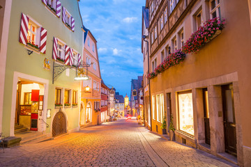 Fototapeta premium The Rothenburg ob der Tauber a town in Bavaria, Germany