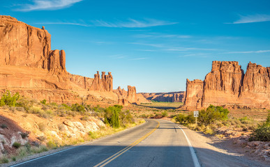 Scenes from famous Arches National Park, Moab,Utah,USA