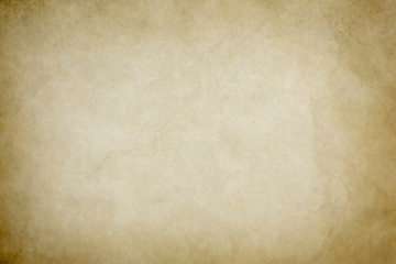 Old crumpled paper background or texture