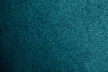 Blue-green old cardboard paper texture or backdrop