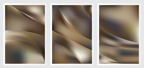 Fototapeta premium Set of abstract creative vector background design