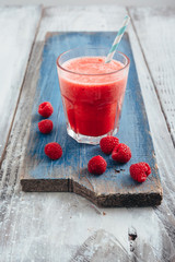 tasty and healthy fruit smoothie