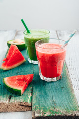 tasty and healthy fruit smoothie