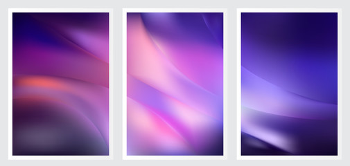 Fototapeta premium Set of abstract creative vector background design