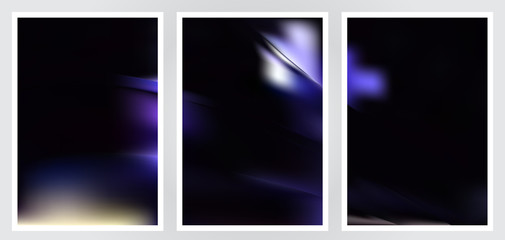 Fototapeta premium Set of abstract creative vector background design