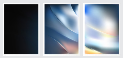 Fototapeta premium Set of abstract creative vector background design