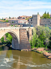 Medieval city of Toledo in the center of Spain in a sunny day.