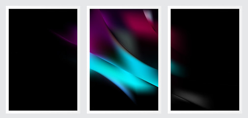 Fototapeta premium Set of abstract creative vector background design
