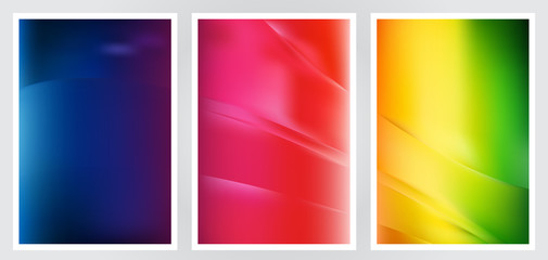 Obraz premium Set of abstract creative vector background design