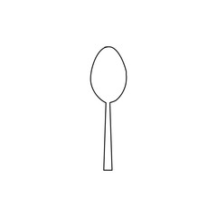 Spoon icon. Food restaurant symbol