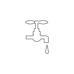 Tap icon. Faucet symbol. Cleaning sign
