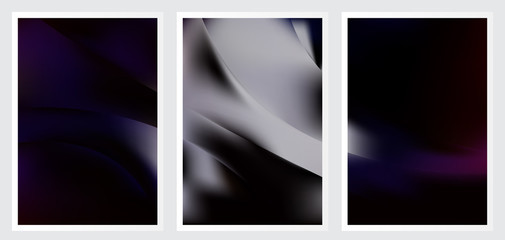 Fototapeta premium Set of abstract creative vector background design