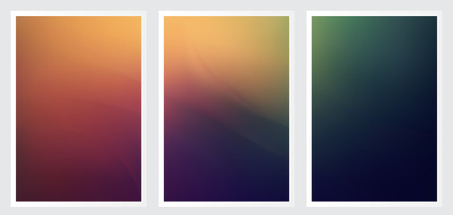 Fototapeta premium Set of abstract creative vector background design