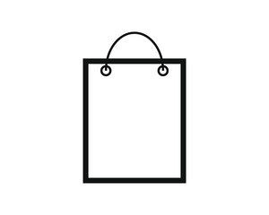 simple vector icon with shopping bags shape