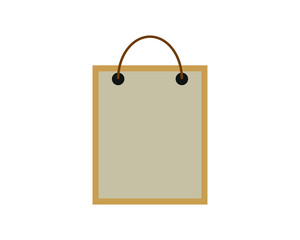 simple vector icon with shopping bags shape
