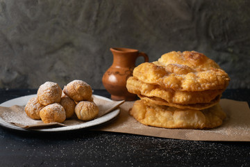Mix of mexican and spanish fritter also called 
