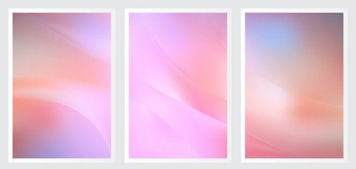 Fototapeta premium Set of abstract creative vector background design