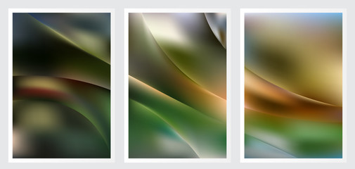 Naklejka premium Set of abstract creative vector background design