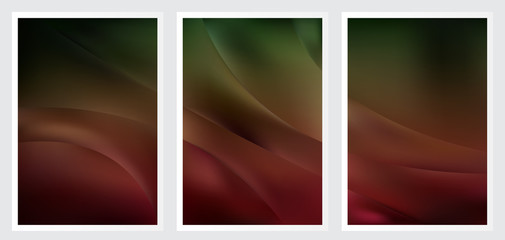 Fototapeta premium Set of abstract creative vector background design