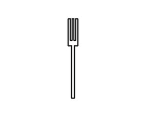 simple, fork shaped vector icon