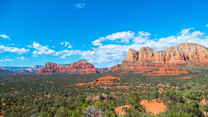 Naklejka premium View from the mountain in Sedoa, America