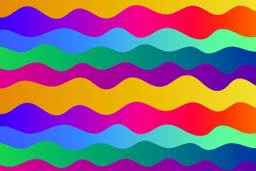 Colorful background with curved Gradient lines. Pattern design for banner, poster, flyer, card, cover, brochure