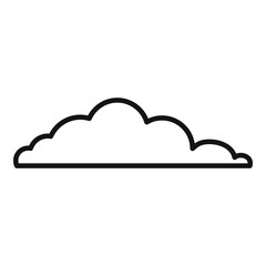 Sky cloud icon. Outline sky cloud vector icon for web design isolated on white background