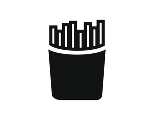 simple vector icon, of bag of chips