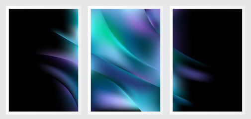Fototapeta premium Set of abstract creative vector background design