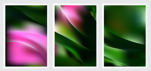 Fototapeta premium Set of abstract creative vector background design