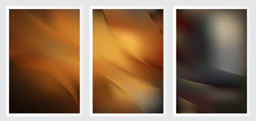 Set of abstract creative vector background design