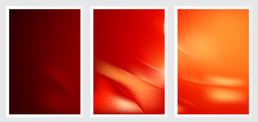 Fototapeta premium Set of abstract creative vector background design
