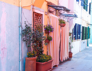 Colorful houses on Burano