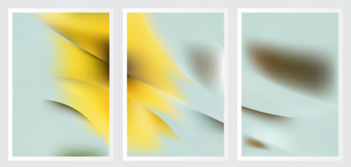 Fototapeta premium Set of abstract creative vector background design