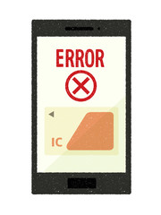 スマートフォン-キャッシュレス・ICカード決済-エラー