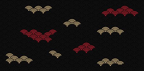 japan pattern and background. vector design