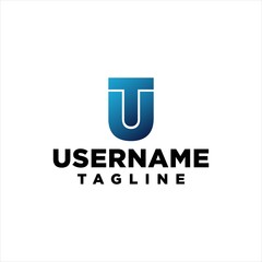 Logo letters tu vector