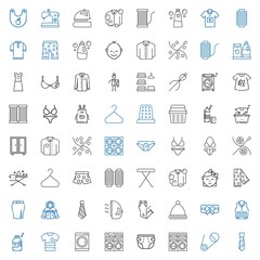 clothes icons set
