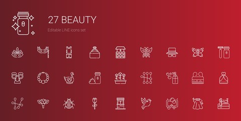 beauty icons set