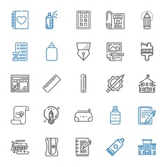 pencil icons set