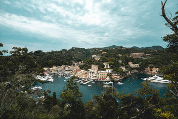 Fototapeta na wymiar Panoramic view of Portofino