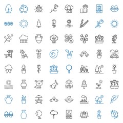 spring icons set