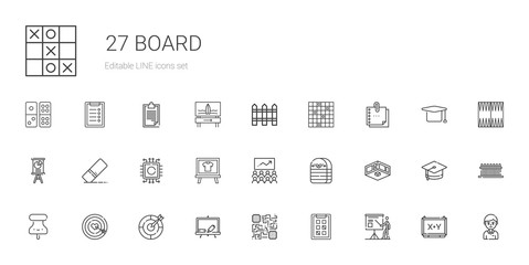 board icons set