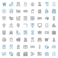 shop icons set